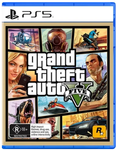 Grand Theft Auto 5 Playstation 5 Game – Very Good Condition No Manual