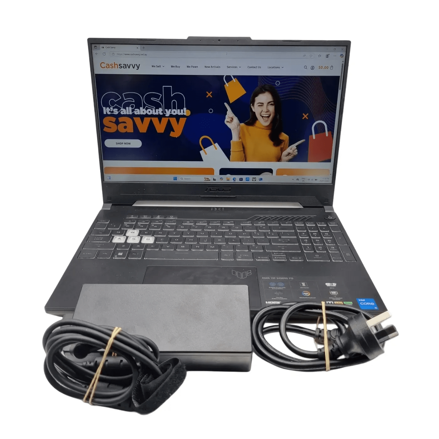 Asus TUF A15 FX507Z Gaming Laptop + Charger – 12th Gen Intel i5-12500H / 16GB RAM / 500GB SSD/ Windows 11 Home / GeForce RTX 3050 (WR 1350431)