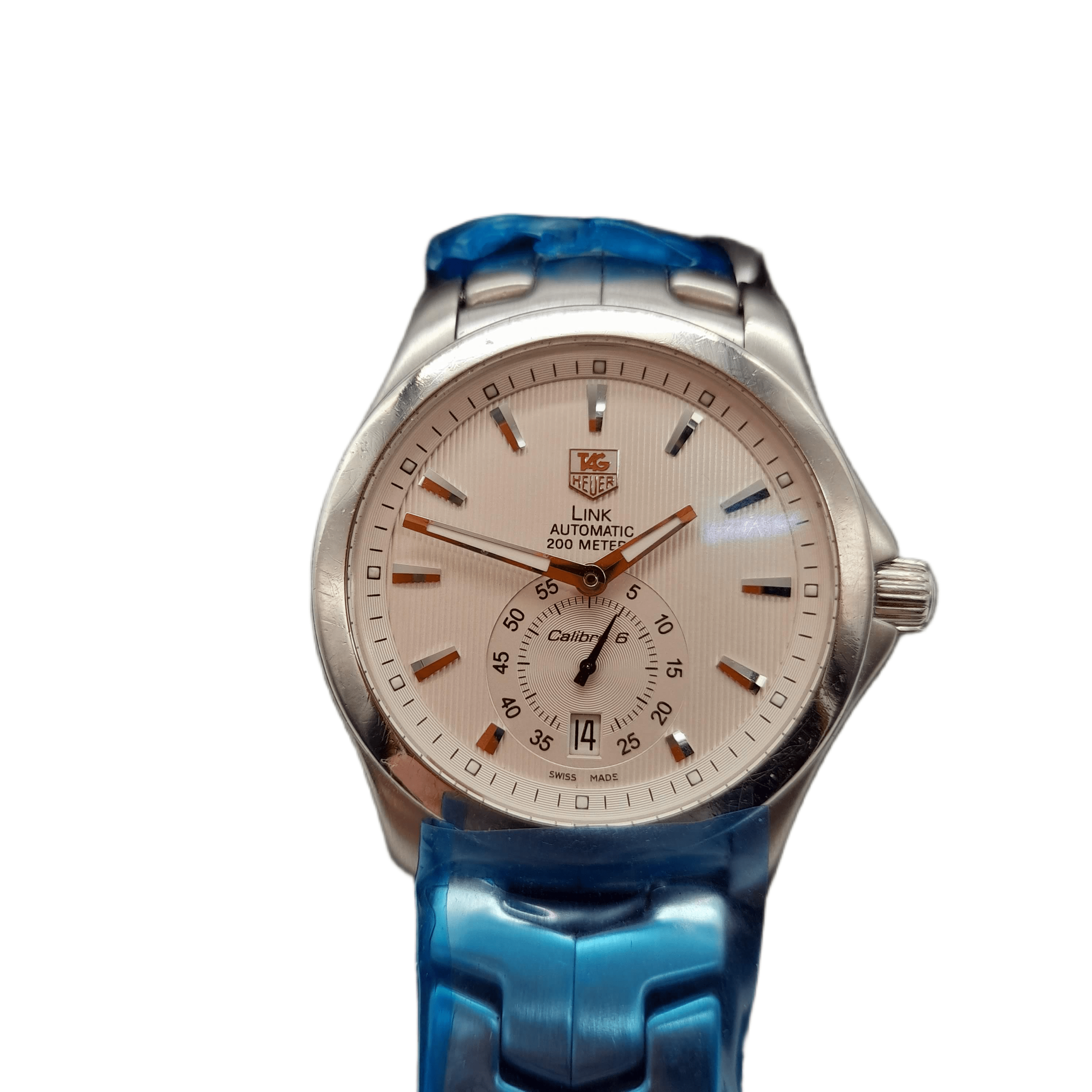 Tag Heuer Link Automatic Calibre 6 200m Mens Watch WJF211B With Case  With Case (WL 1343673)