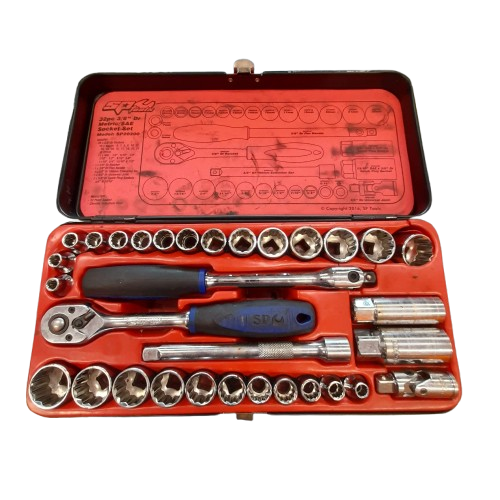 SP Tools 32 PC 3/8 Metric/SAE Socket Set SP20200