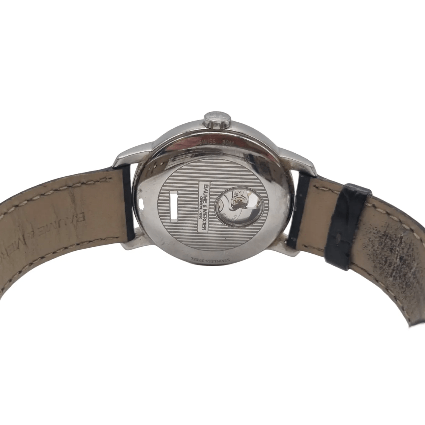 Baume & Mercier Men’s Swiss Watch Geneve 1830 With Brown Leather Band (No Box)