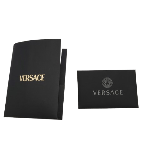 Womens Versace Slides With Authenticity Card, Box, Dust Bag And Bag – Size 5.5 US