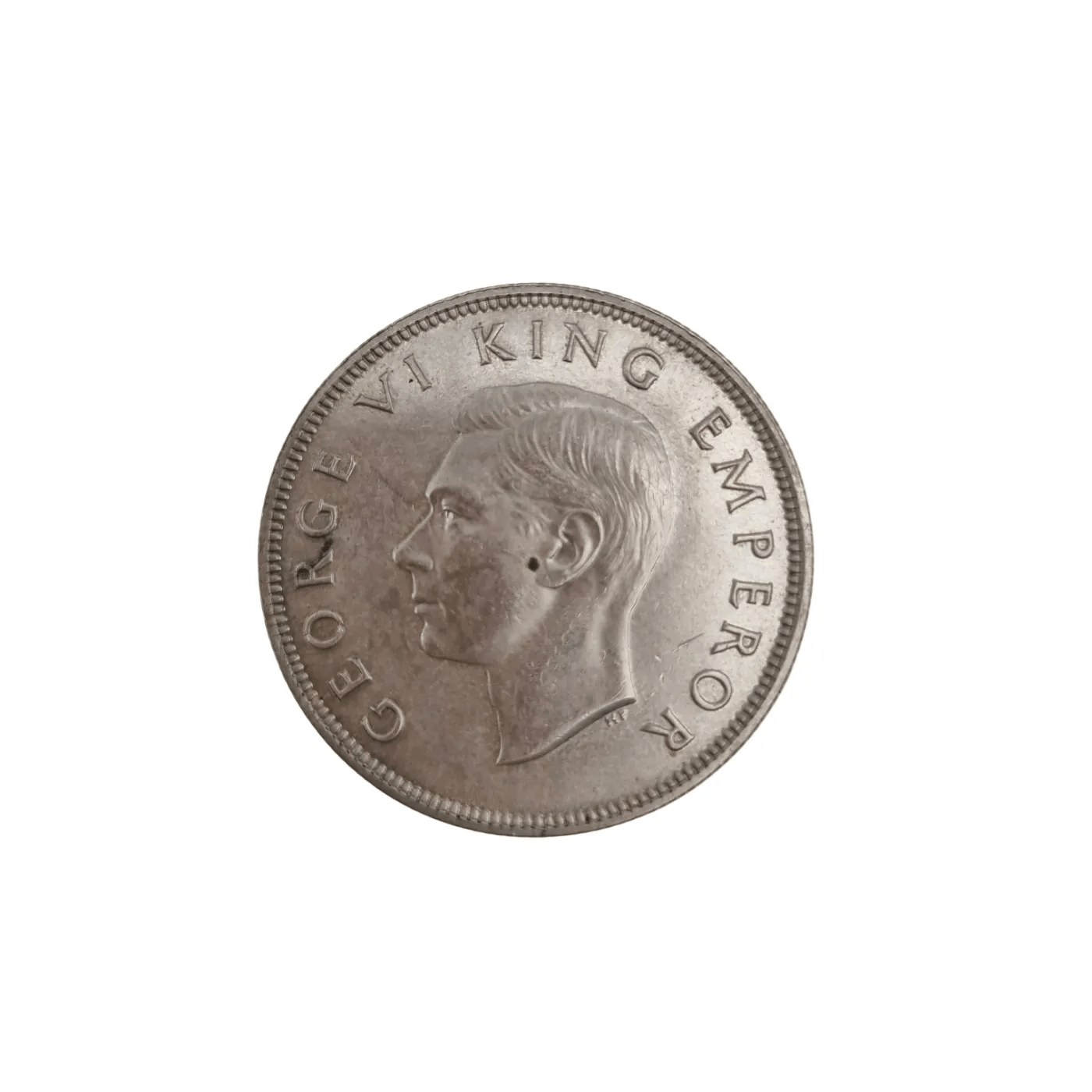 1940 New Zealand Silver Half Crown Coin