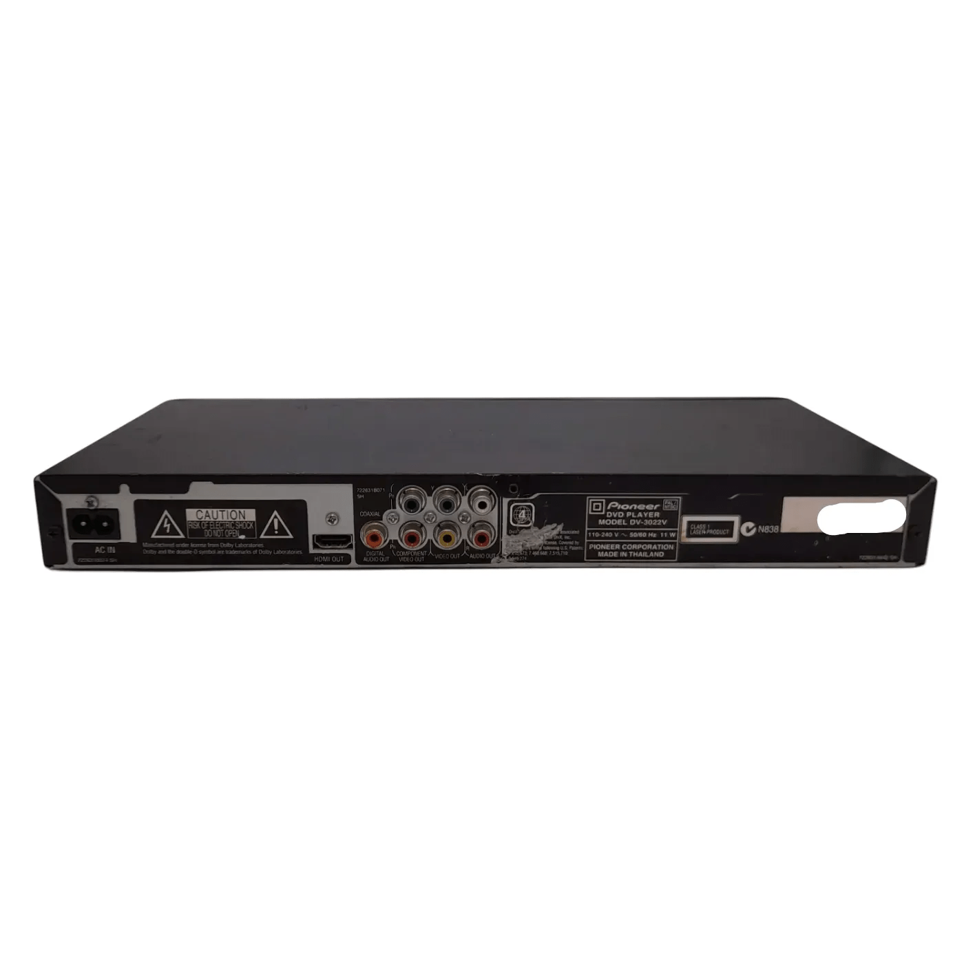 Pioneer DVD Player DV-3022V With Remote – WR 1357913