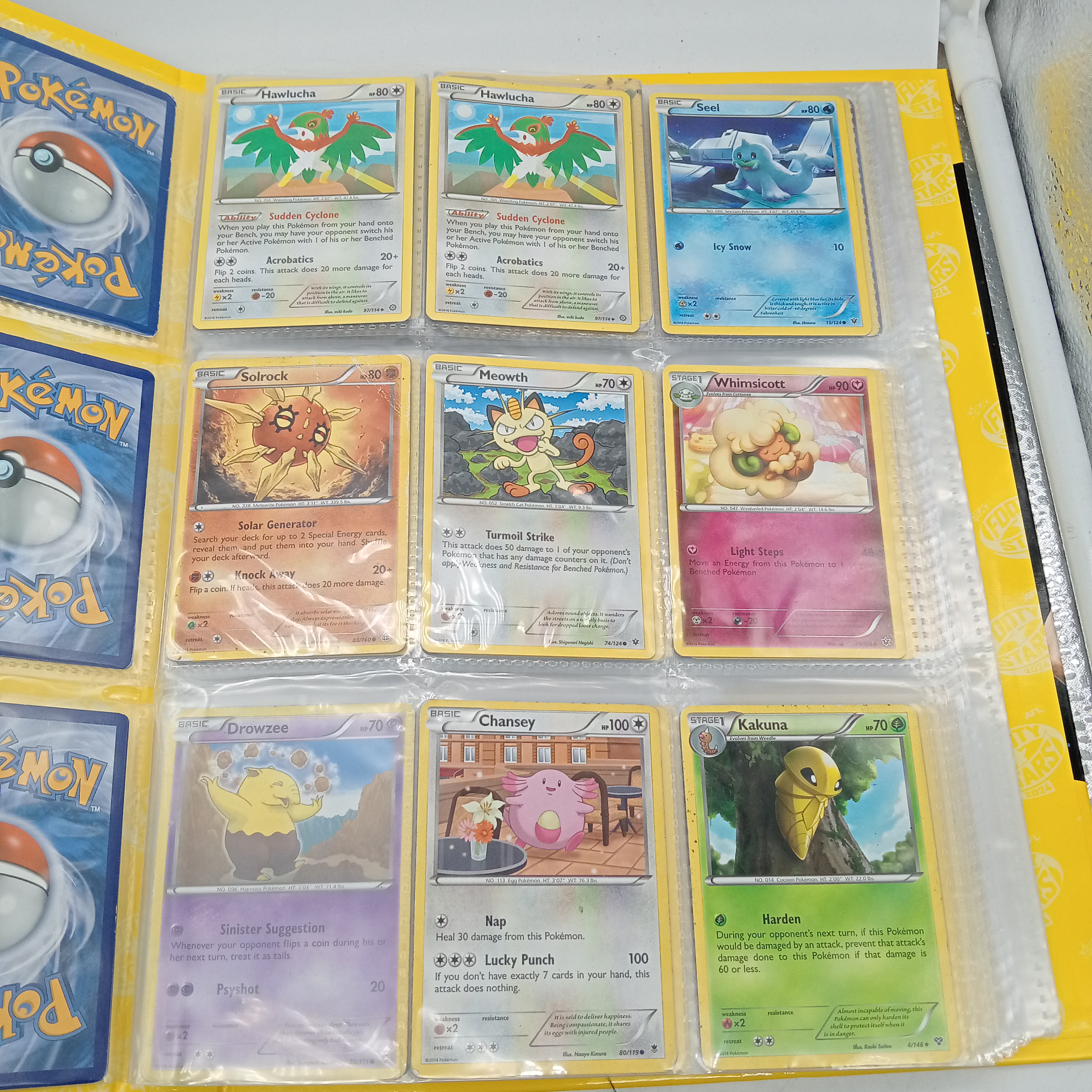 Estimated 125 Assorted Pokemon Cards In AFL Album Includes:  Common & Energy Cards (WR 1343495)