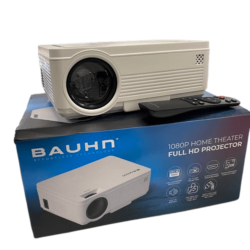 Bauhn Portable Projector – With Orignal Box, Remote and Carry Case (NG 1356992)