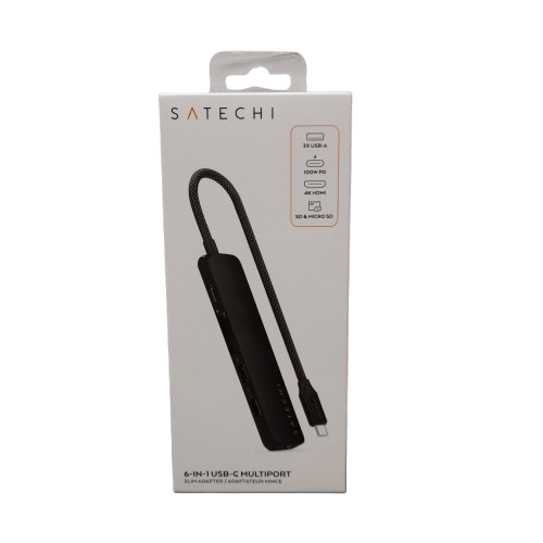 Satechi 6-in-1 USB-C Slim Multiport Adapter 4K