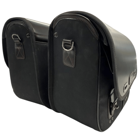 Pair of Genuine Leather Saddle Bags. Left and Right Side.