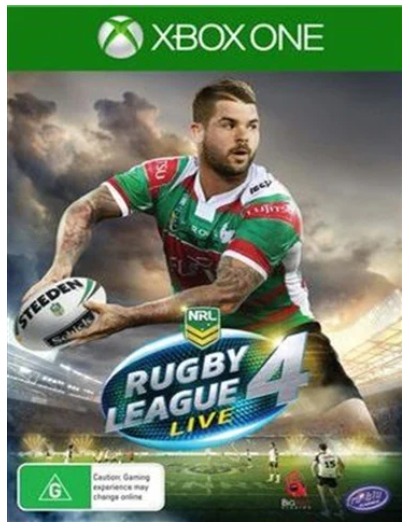 Rugby League Live 4 Xbox One Game Good Condition With Manual