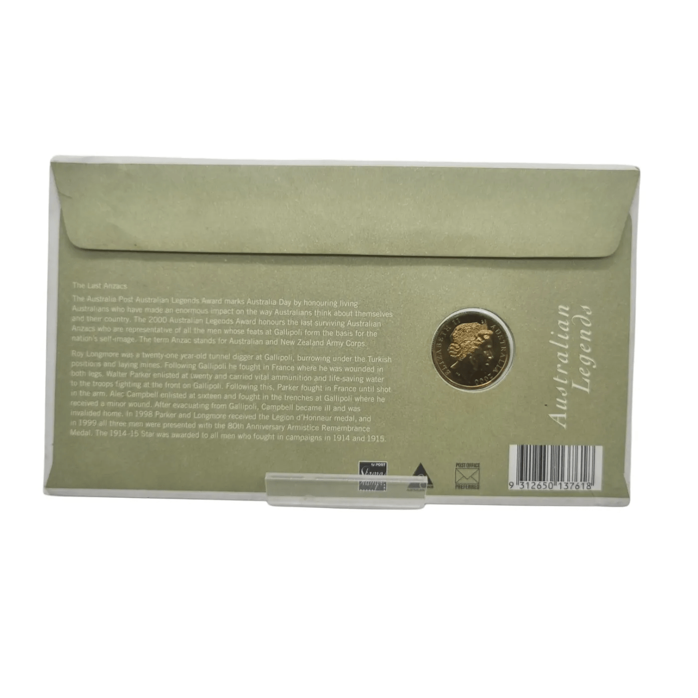 Australian Legends 2000: The Last ANZAC – $1 Commemorative Coin