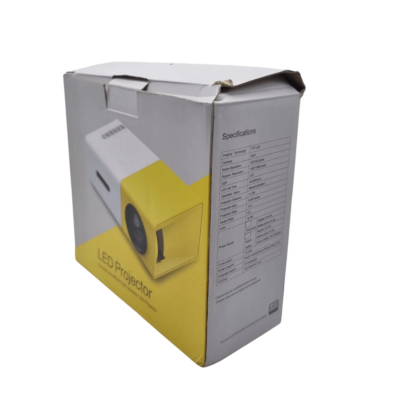 Generic LED Projector in Box with Remote & Power Cord (WR)