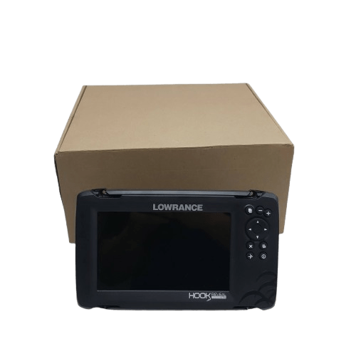 Lowrance Sounder Hook Reveal 7TS Grey In Box With Original Packaging + Cords +Papers + Tranducer (NA 1349875)