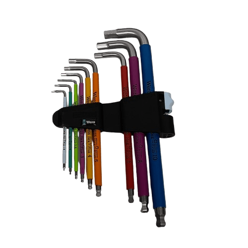 Wera 3950/9 9Pce L Shape Metric Hex Key Set Like New