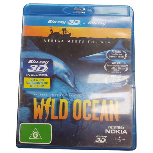 Wild Ocean 2D/3D Bluray Good Condition