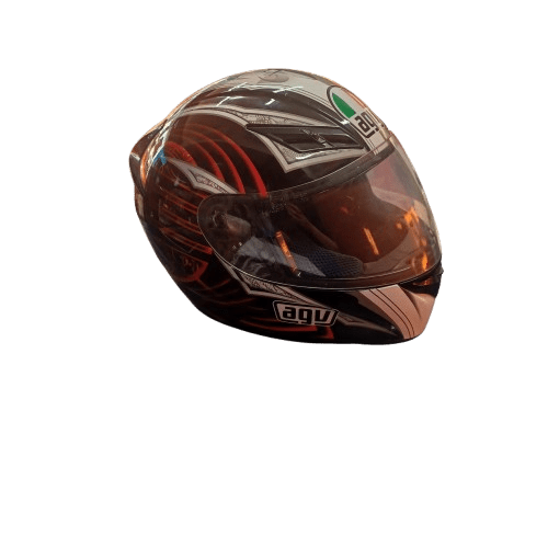 AGV K3 Motorbike Helmet, Red/Black/White, DOM 01/2012 (WR 1344859)