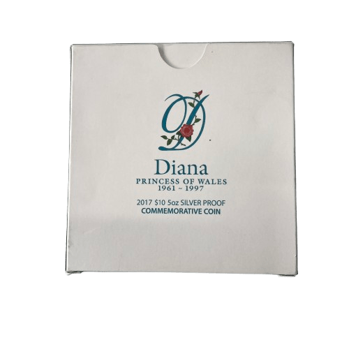 Princess  Diana 2017 Commemoraative 5oz Silver Proof Coin
