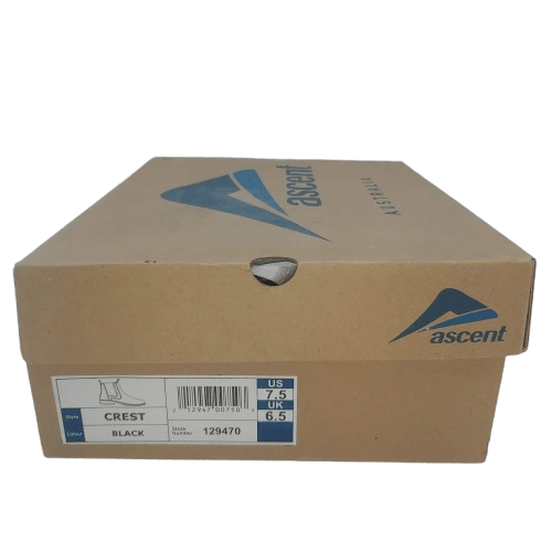 Ascent Shoes Crest Black US 7.5 In Box