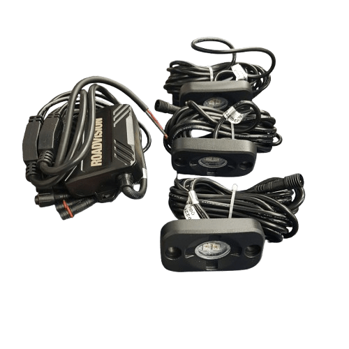 LED Rock Light Kit 4 Way with RF Remote Control RRGB4RLK2 (MR)