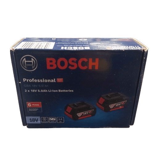 Bosch GBA 2-Pack 18V 5.0Ah Li-ion Cordless Battery Kit