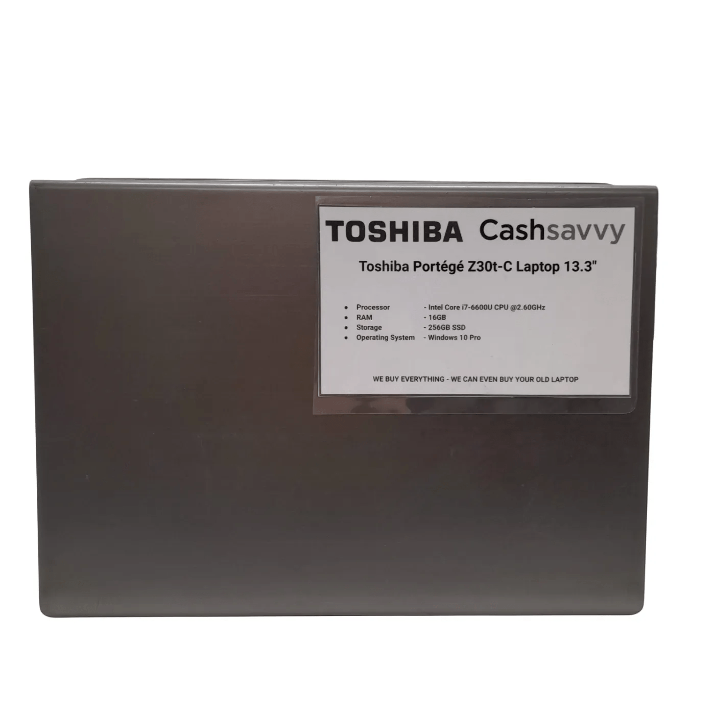 Toshiba Portege Z30t-C 13.3″ Laptop + Charger – Intel Core i7-6600U CPU @2.0GHz / 16GB RAM / 256GB SSD / Windows 10 Pro (WR 1351439)