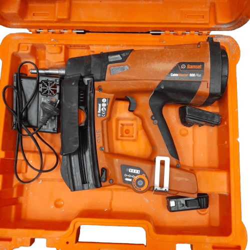 Ramset Nail gun Cable Master 800 Plus in hard case x2 Batteries and a charger