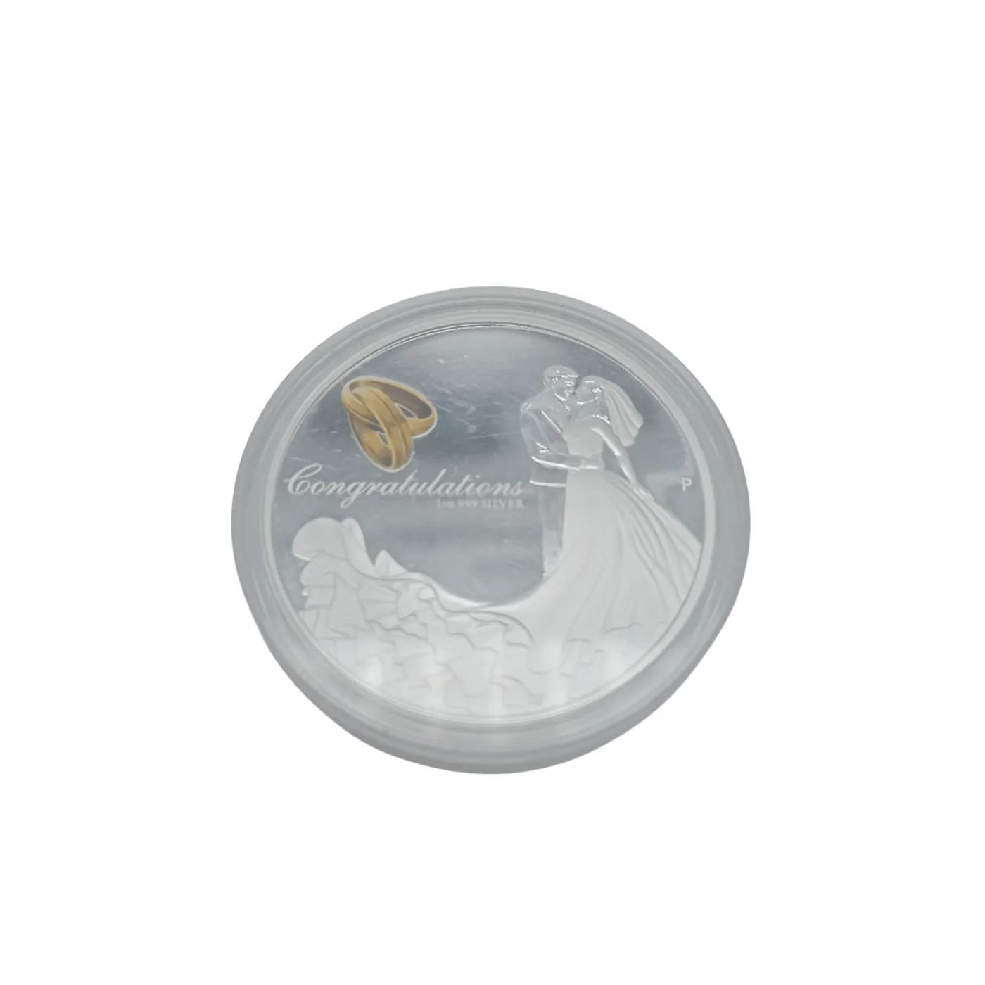 2015 Silver Coin Congratulations Wedding 1oz Silver 999