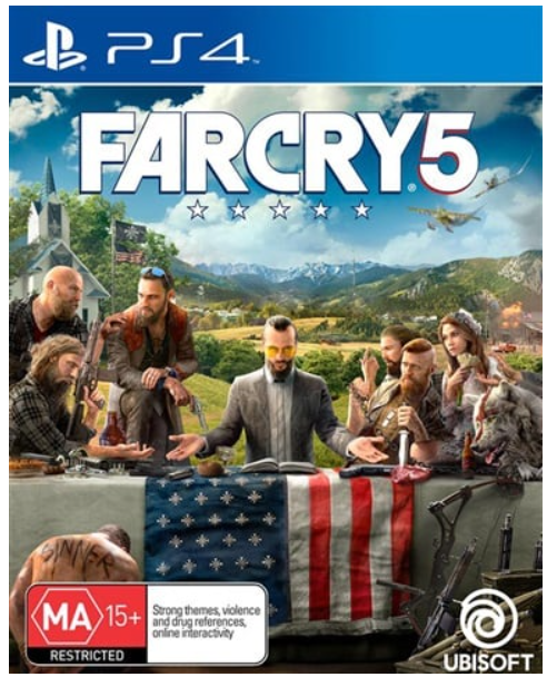 Sony Playstation 4 Far Cry 5, Very Good Condition, With Case + Manual (CP 1214071)