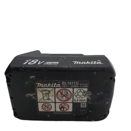 Makita 18v Battery BL1811G, 1.1Ah, Acceptable Condition, Engraved Initials On Button Release