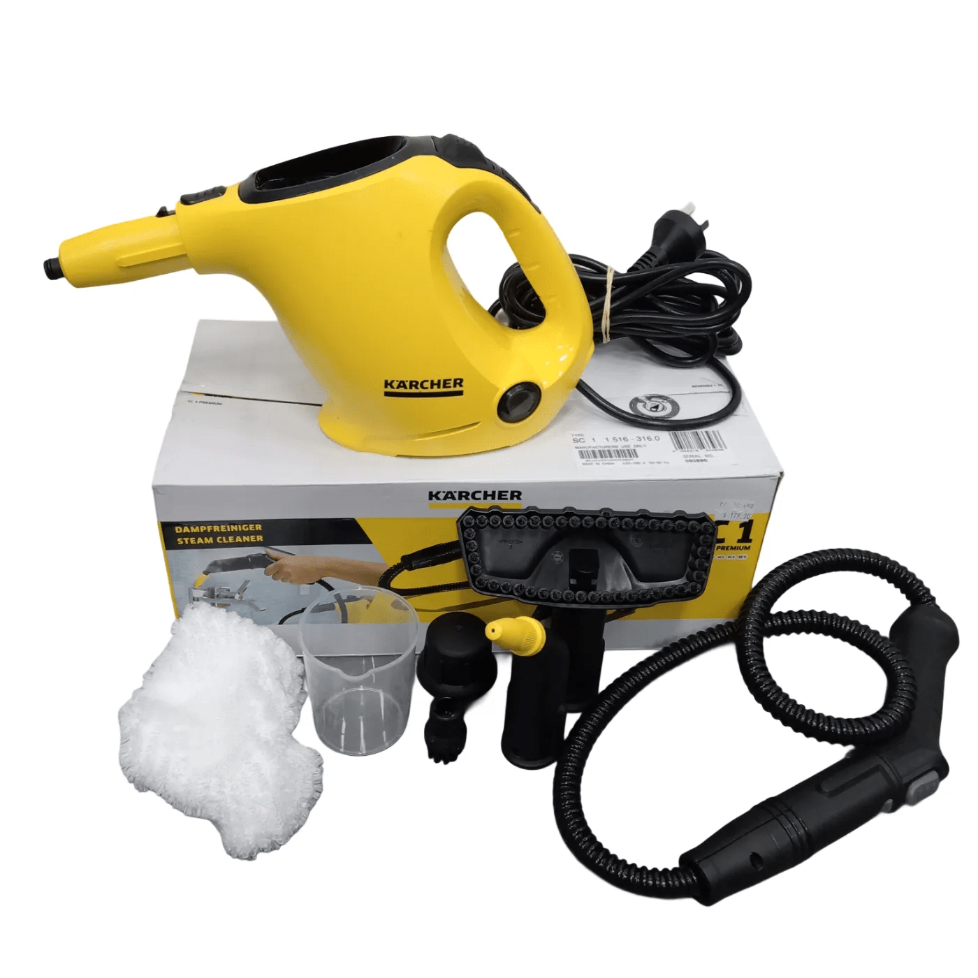 Karcher SC1 Handheld Steam Cleaner In Box + Attachments (WR 1346263)