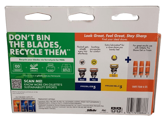 Gillette Fusion 5 12 Pack Razor Head Catridges Brand New