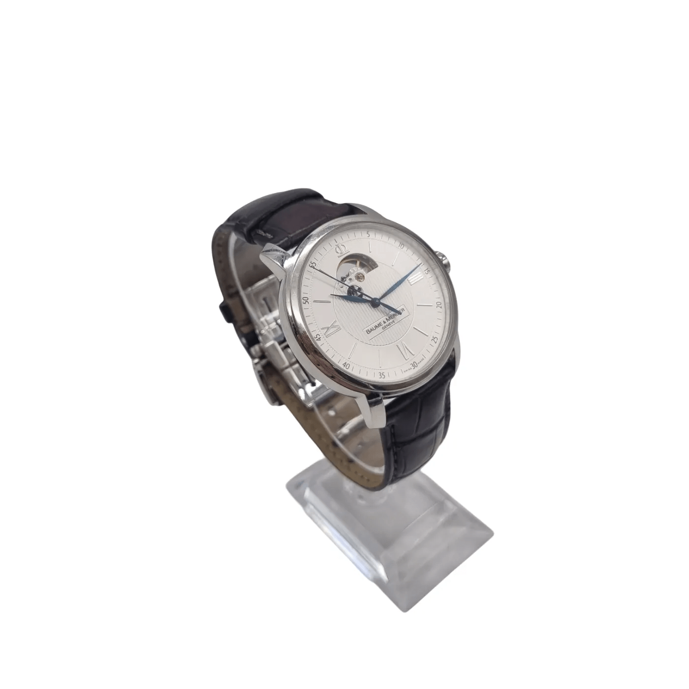 Baume & Mercier Men’s Swiss Watch Geneve 1830 With Brown Leather Band (No Box)