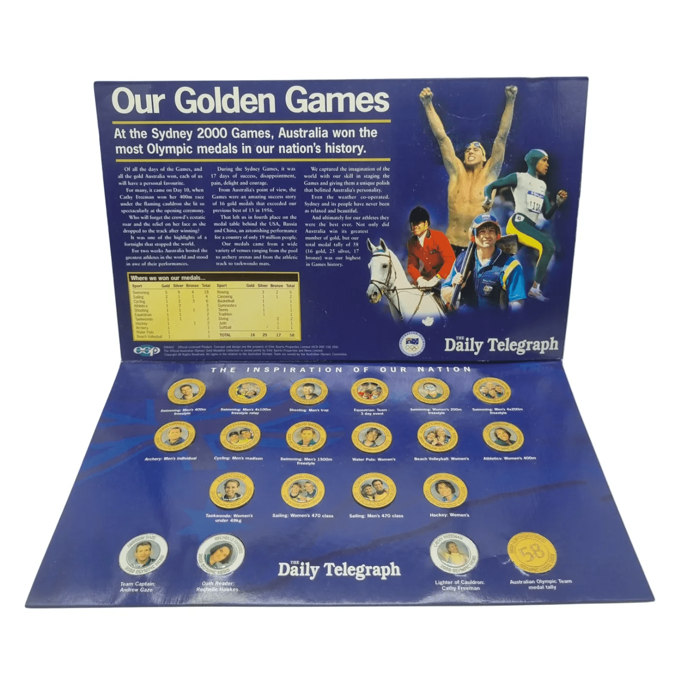 The Daily Telegraph: Official Australian Olympic Gold Medallist Collection *In Folder*