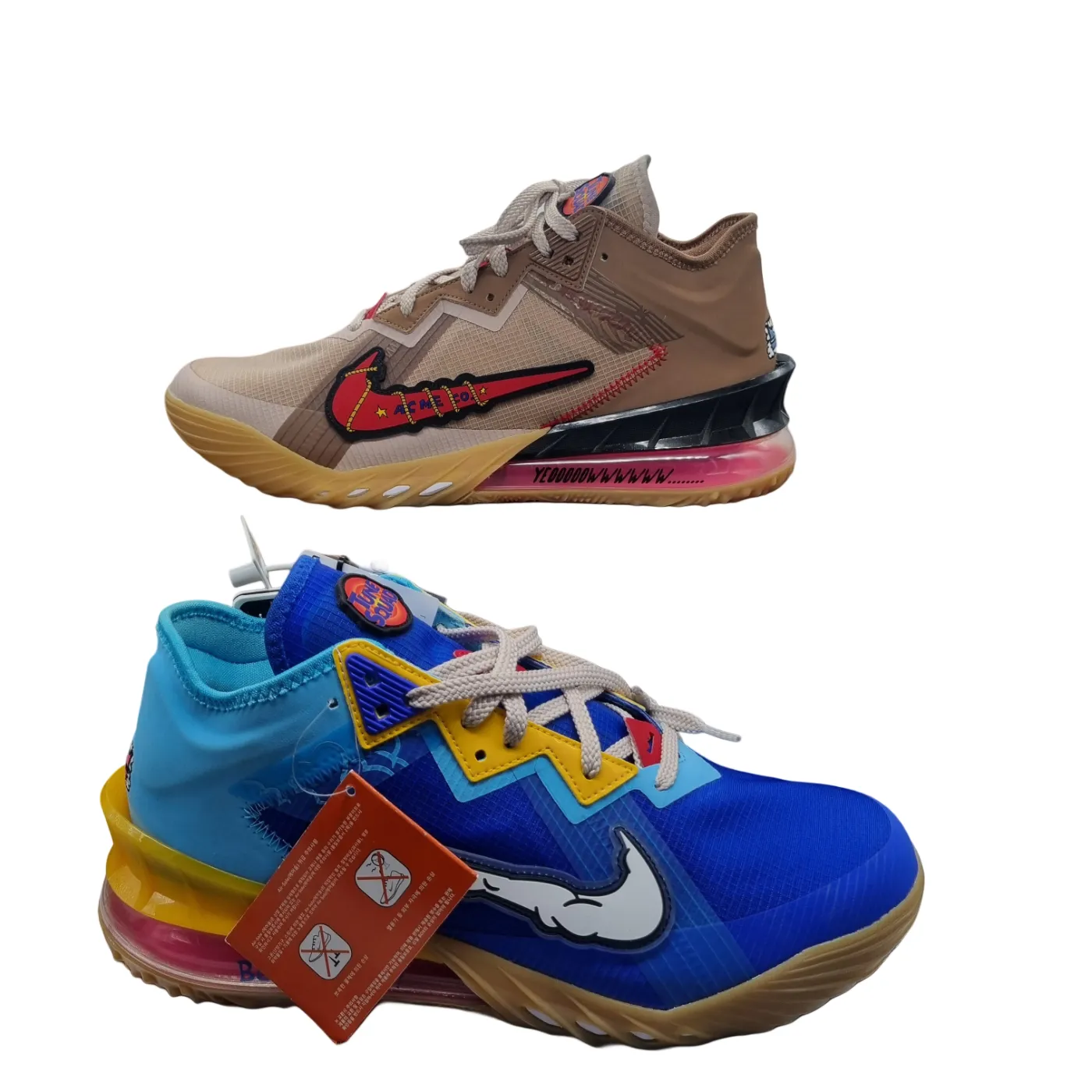 Nike LeBron 18 Low “Wile E. vs Roadrunner”  US size 12 – WR 1338444