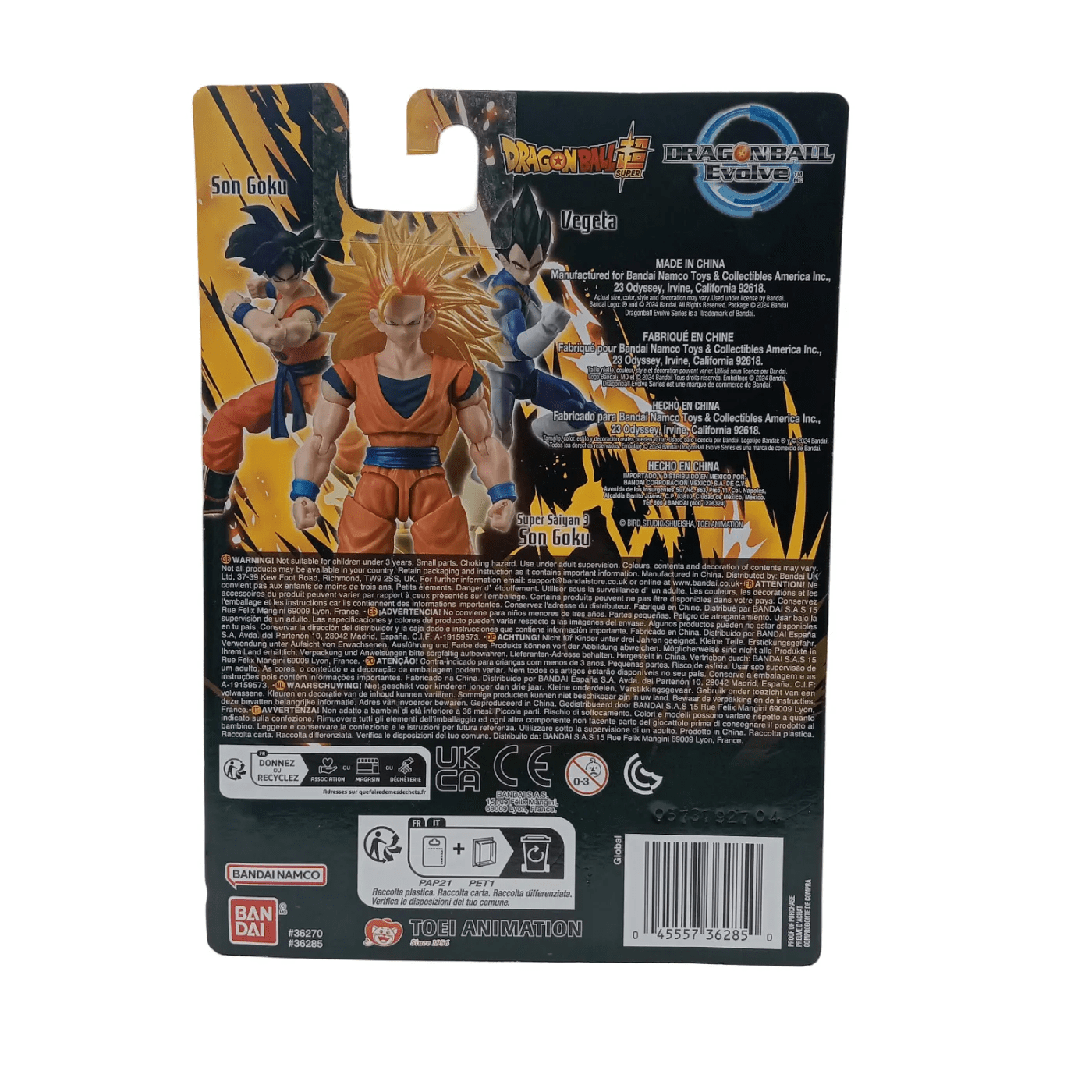 Bandai Dragon Ball Super – Super Saiyan 3 Son Goku Figurine (Original Packaging)