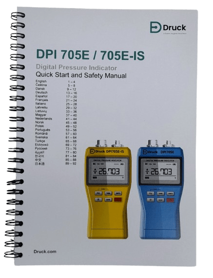 Druck DPI705E Gauge Manometer Pressure Tester in Box Like New