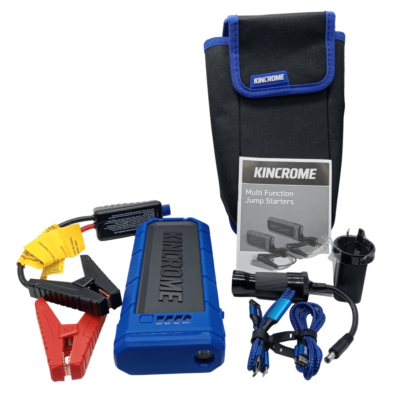 Kincrome KP1407 Jump Starter – Blue + Case + Cords