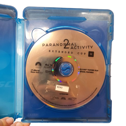 Paranormal Activity 2, Extended Cut, Excellent Condition With Case, Stickers On Case Spine And Disc