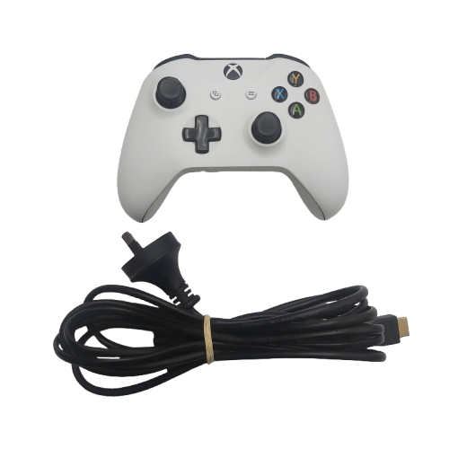 Microsoft Xbox One S Console 1681 – White (with Controller & Cables)