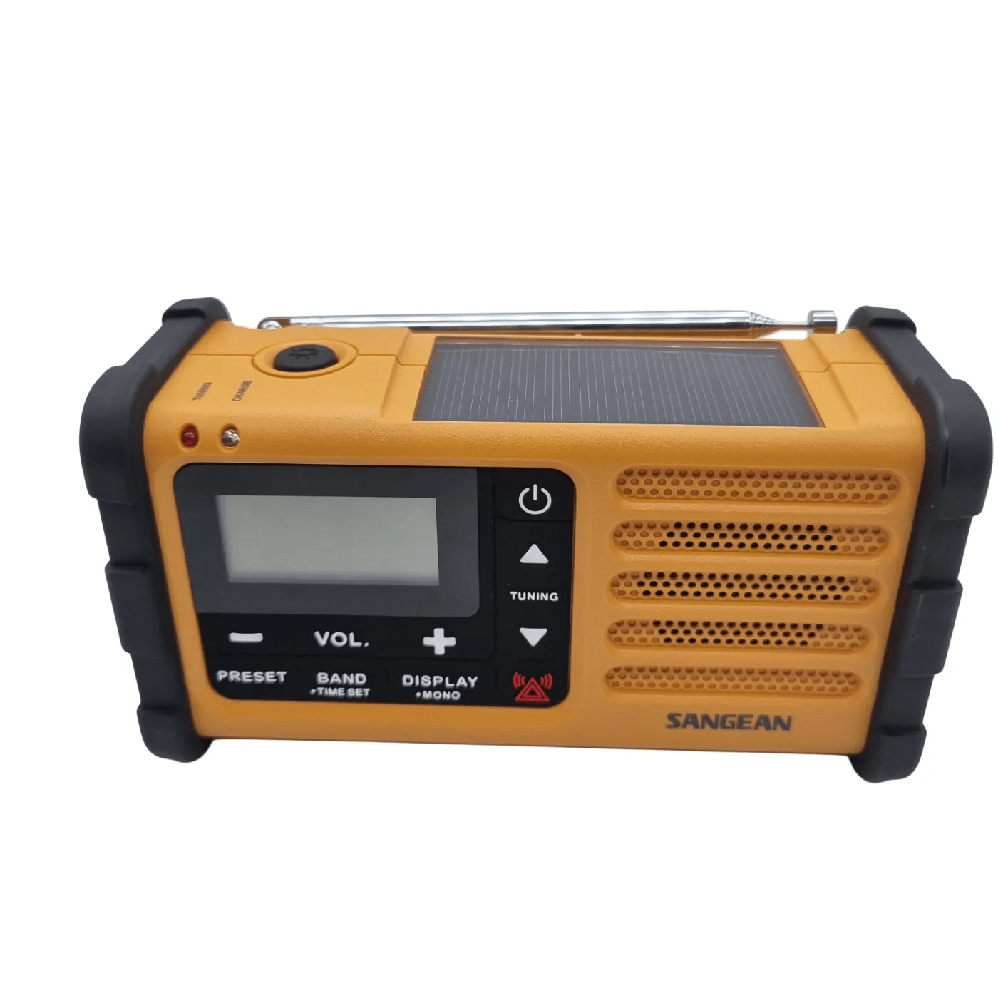 Sangean AM/FM RDS Solar Powered Emergency Radio In Box + Manual + Charger