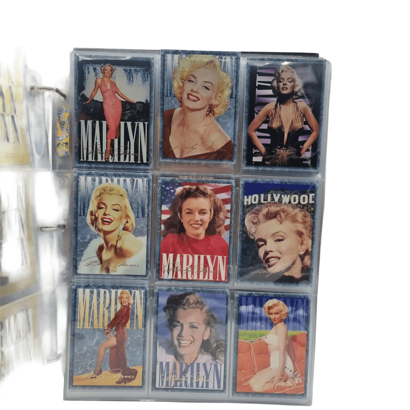 Marilyn Monroe Collector Mini Card Set – 1993 Series 1, 1995 Series 2 & 1996 Series 3 in Black Album (WR 1339089)
