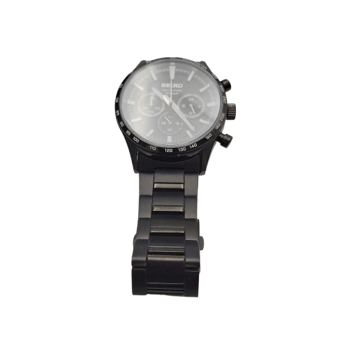 Seiko Chronograph 10 Bar Black Mens Watch 265165(NA)
