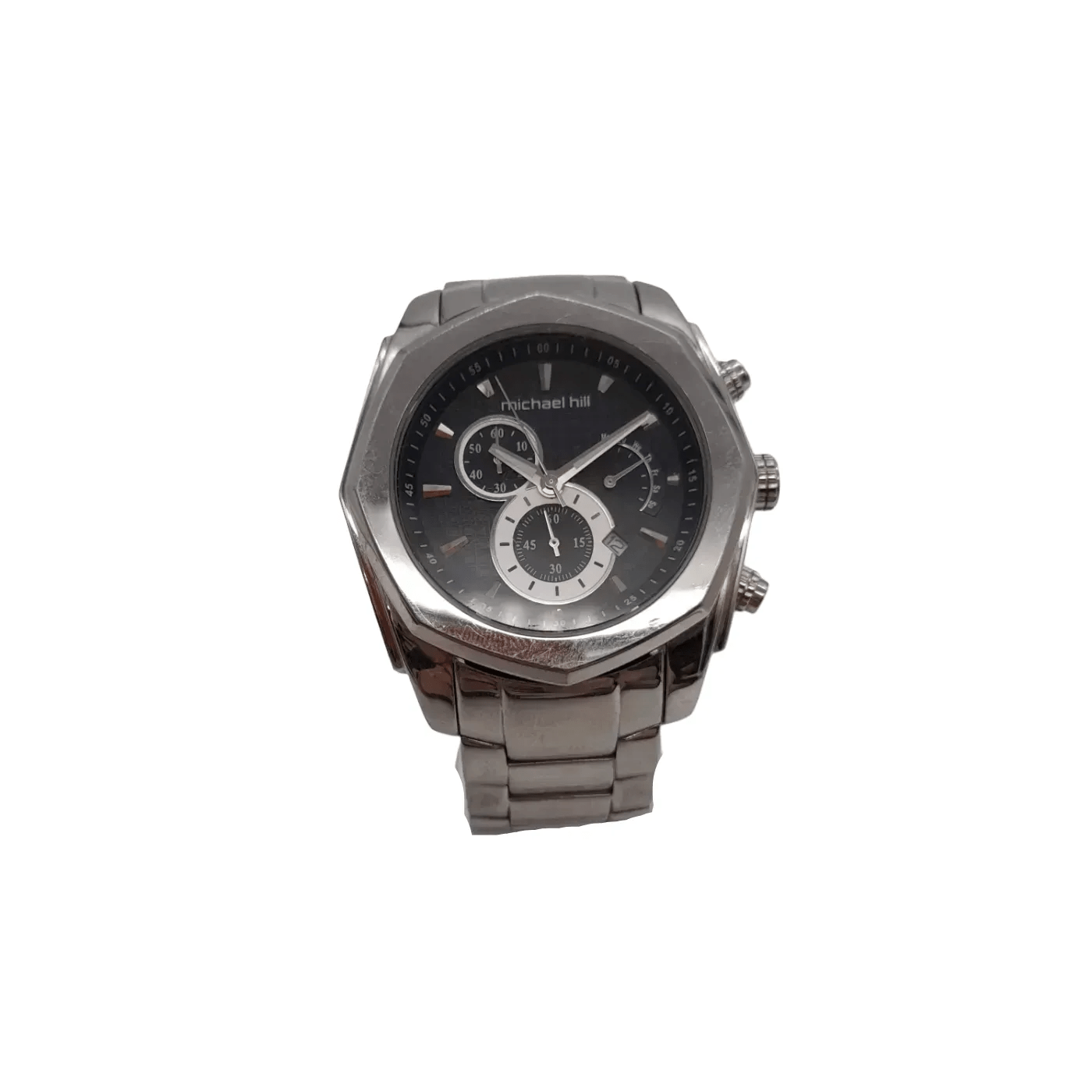 Mens Silver Michael Hill Watch 9392 Stainless Steel – WL 1279741