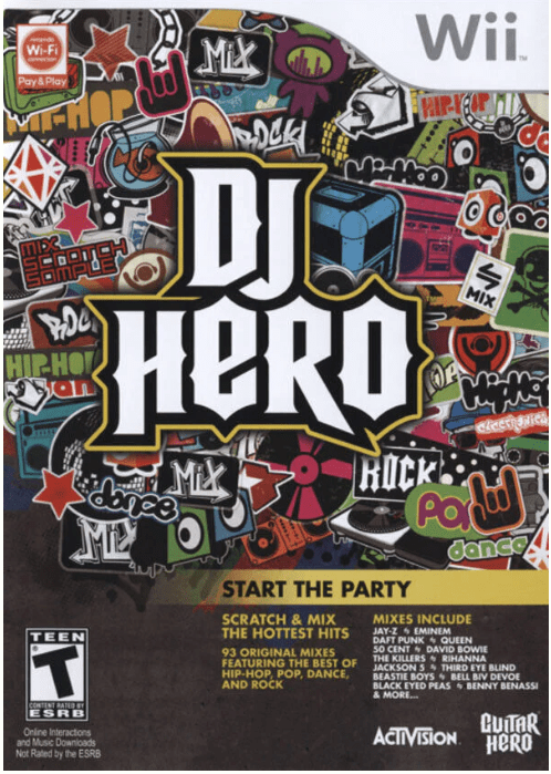 Dj Hero Wii Game Good Condition With Manual