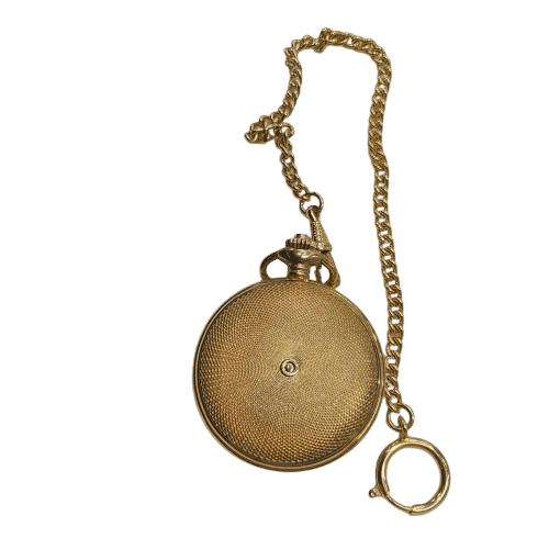 Mens Gold James C Hunnington Pocket Watch 5786X1 With Engraving (NA)
