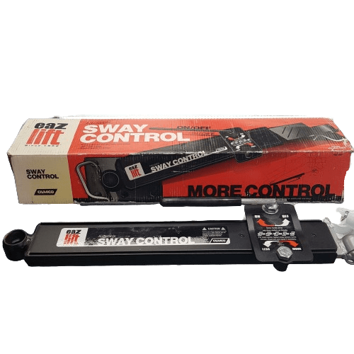Camco Eaz-Lift Right Hand Passenger Side Sway Control Bar for RV – Black and Silver – 48380