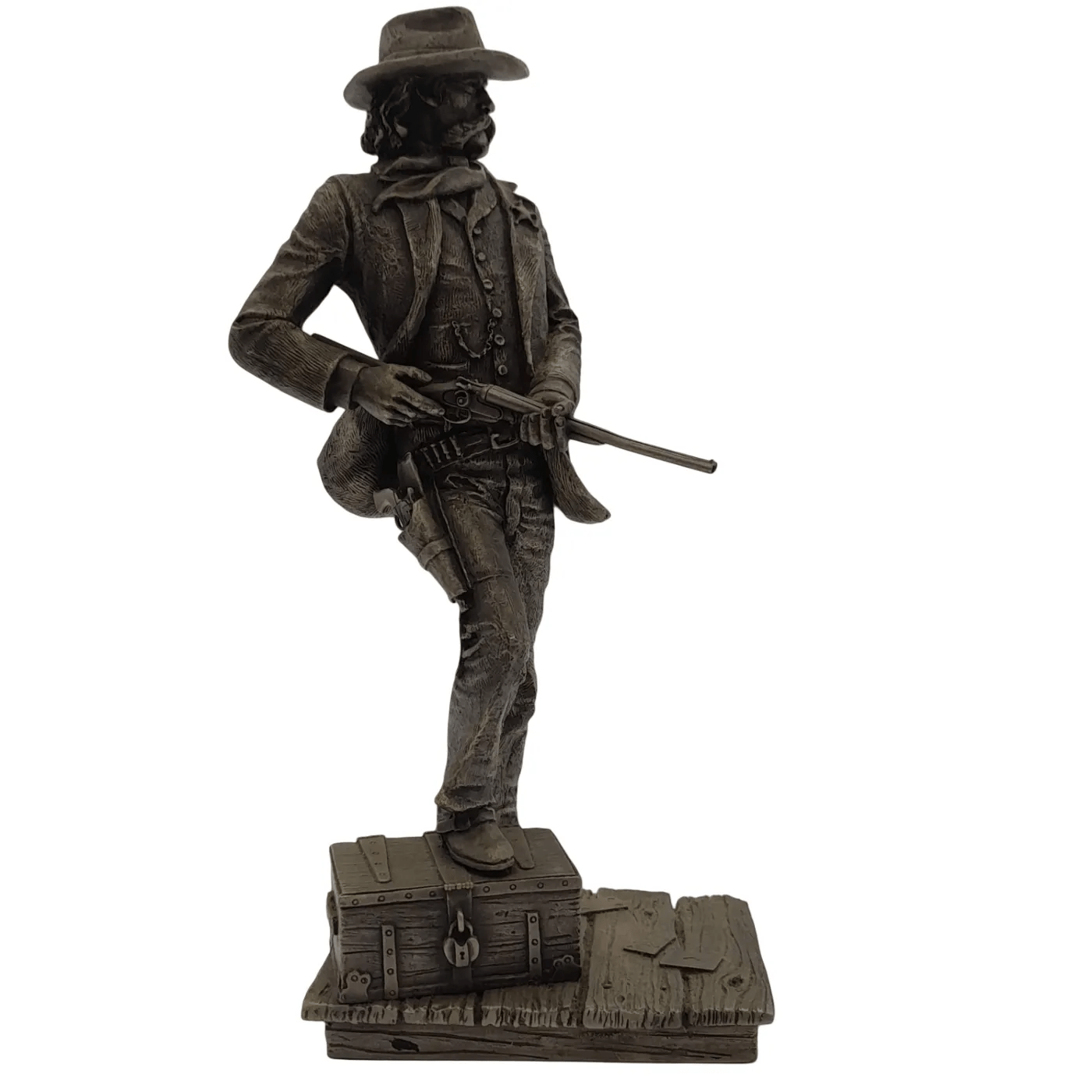 FINE PEWTER STATUE  THE LAWMAN BY JIM PO SILVER     *Available At Wollongong*