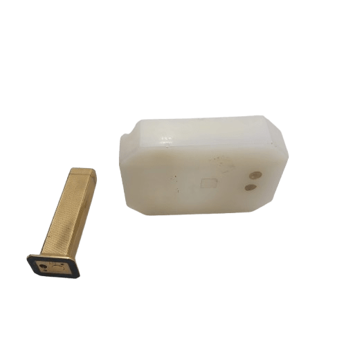 Dunhill Lighter And Ash Tray Tallboy White Marble Base Gold Lighter (NA 1355588)