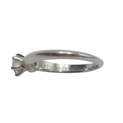 Tiffany & Co. Platinum Solitaire Ring – 0.52ct H/VS1 Diamond – Size 51 – Valued at $8,250 – With Certificate
