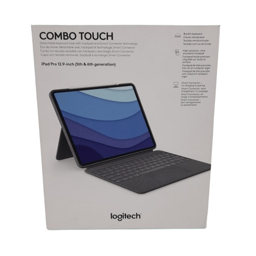 Logitech 920-010215 Combo Touch Backlit Keyboard Case for iPad Pro 12.9-inch 5th and 6th Gen Like New (LN)