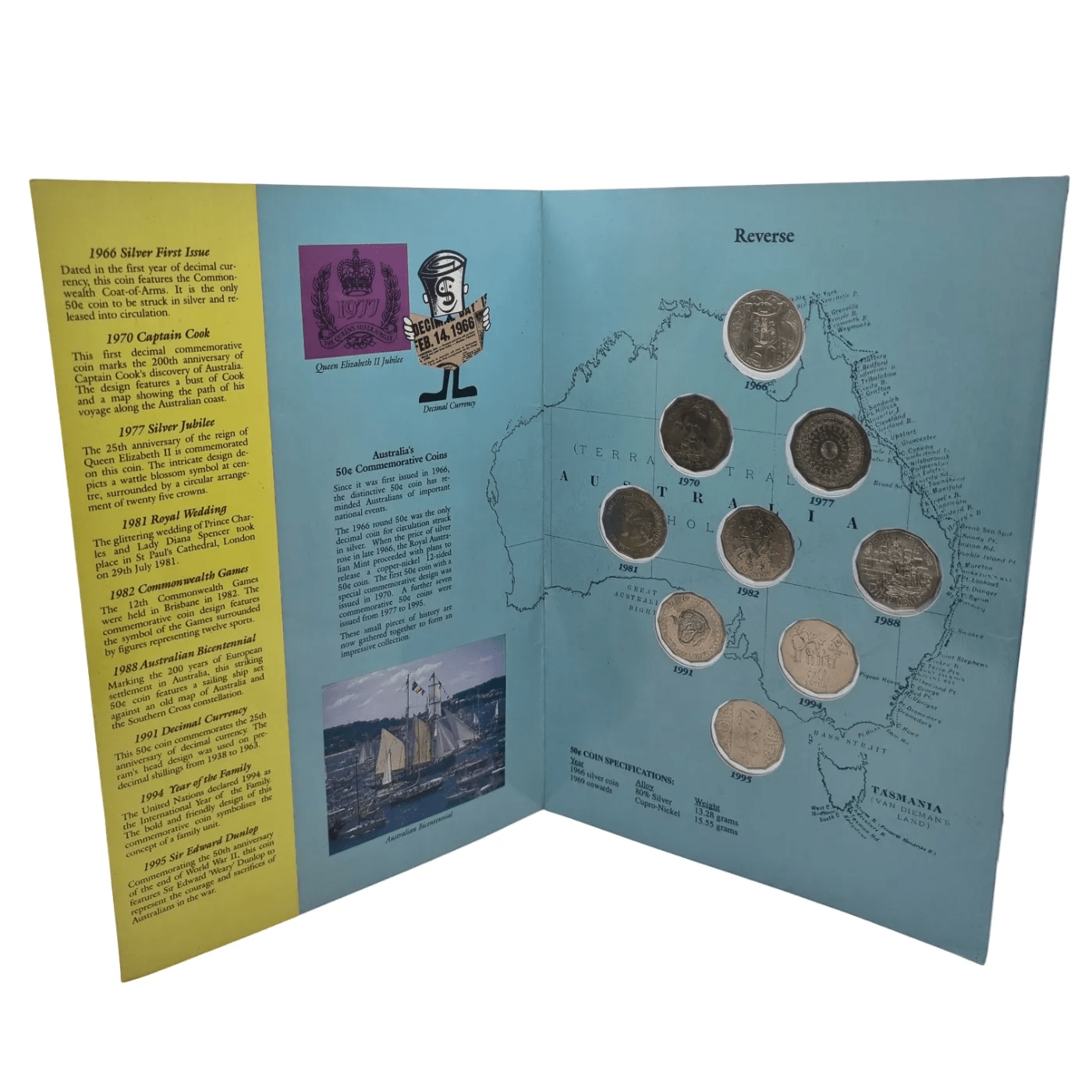 1966-1995 Australian 50c Coin Set – Commemorative Coin Collection
